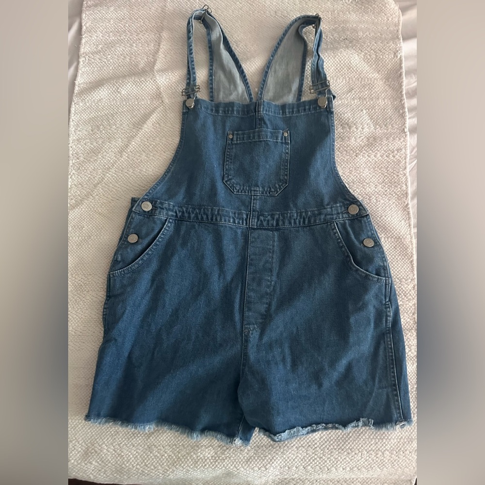 Northmore Denim Short Overalls